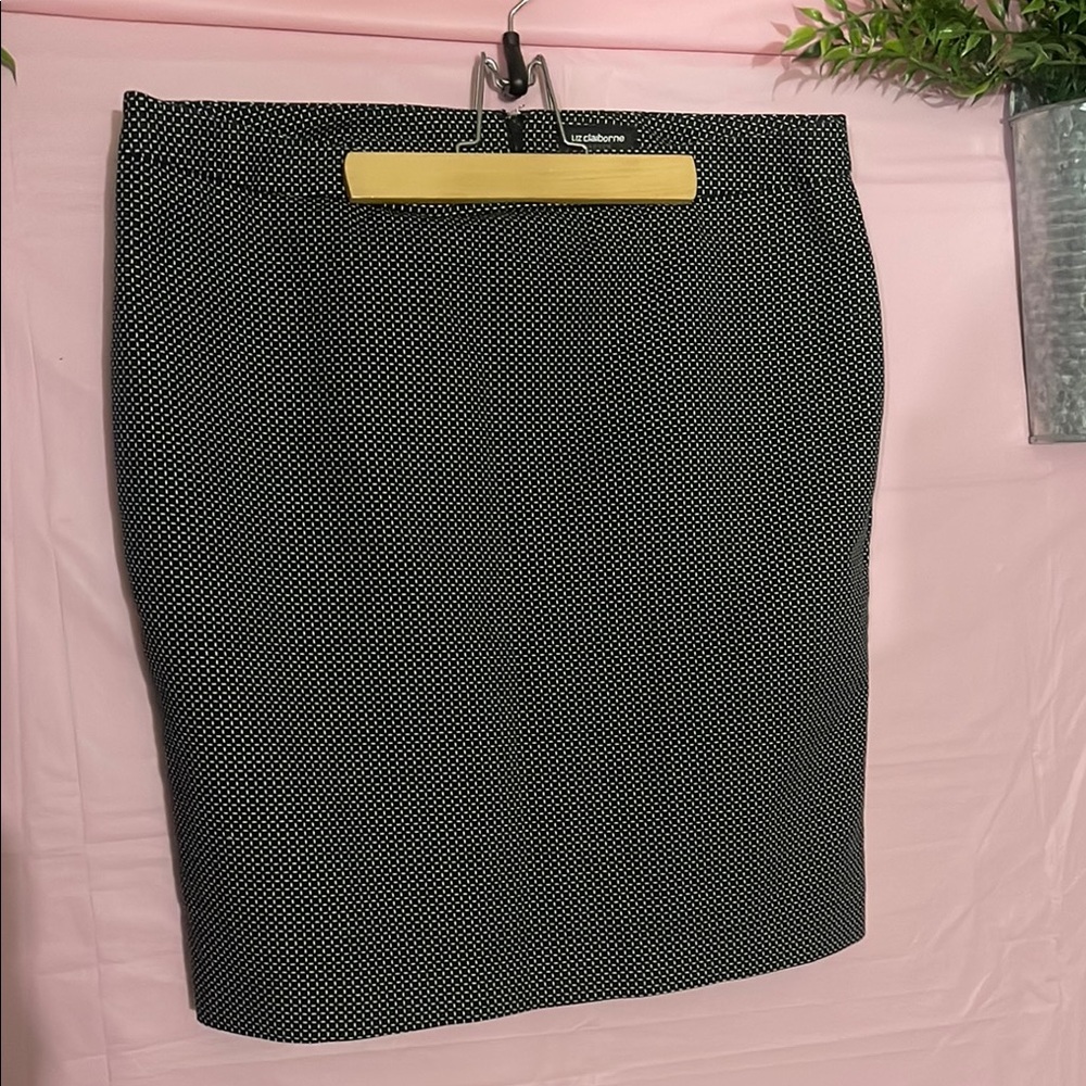 Black Pencil Skirt Knee-length for Casual